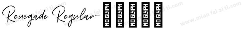 Renegade Regular字体转换